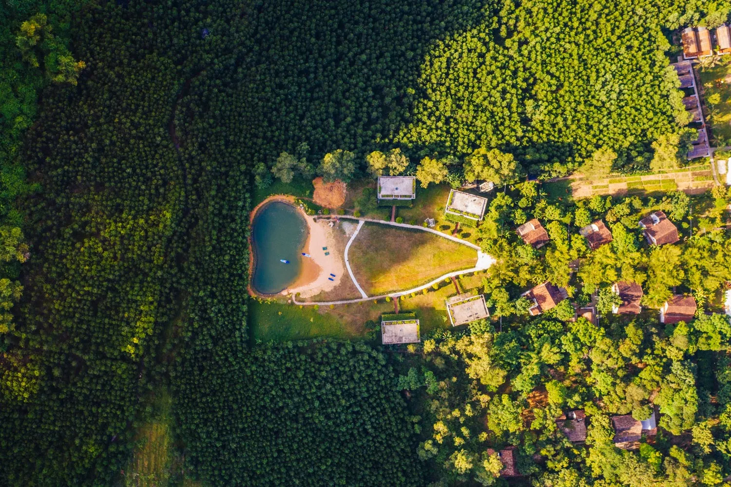 Toàn cảnh khu nghỉ dưỡng Chày Lập Farmstay.